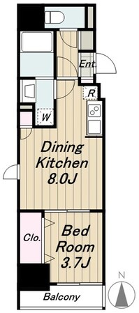 レジディア三軒茶屋IIIの物件間取画像